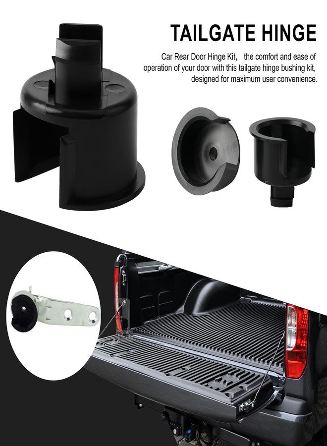 Camotokiit Tailgate Right Inner Hinge Pivot Plastic Bushing Insert for Toyota Tundra 2007-2024 66110-0C020 Passenger Side Tail Gate Drops Fix (2 PCS) - Image 4